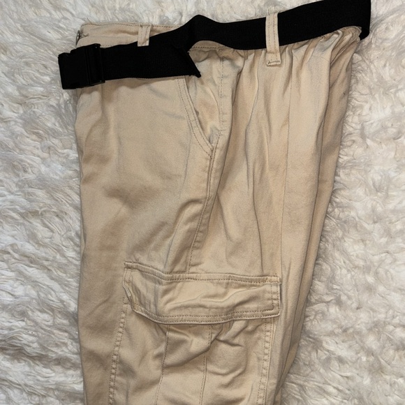 Rue21 Boyfriend Cargo Jogger Style Cozy Belted Pant, Size S - Picture 6 of 14